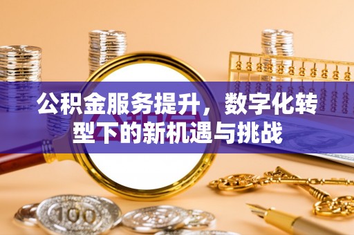 高陵公积金服务提升，数字化转型下的新机遇与挑战