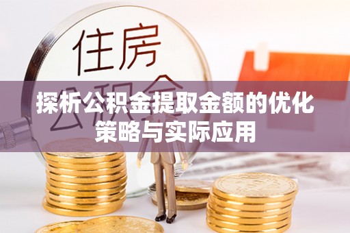 高陵探析公积金提取金额的优化策略与实际应用