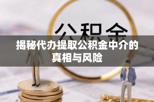 高陵揭秘代办提取公积金中介的真相与风险