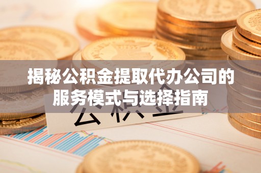 高陵揭秘公积金提取代办公司的服务模式与选择指南