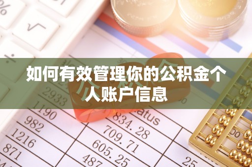 高陵如何有效管理你的公积金个人账户信息