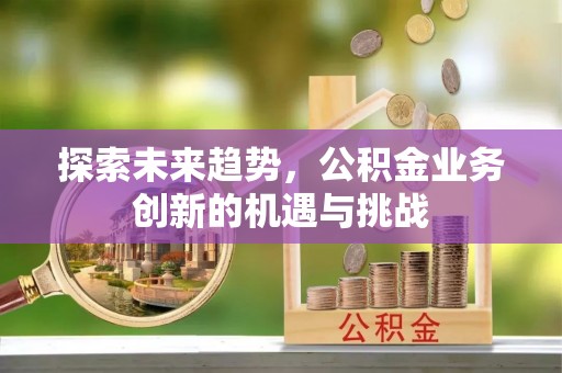 高陵探索未来趋势，公积金业务创新的机遇与挑战